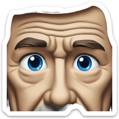 Ronald Reagan is scared blue eyes sticker