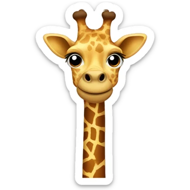 Giraffe with sweatpants sticker