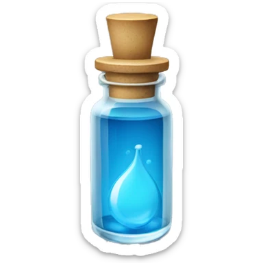 blue vial sticker