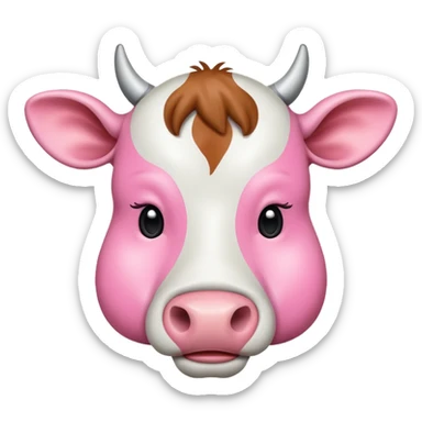 Udder of a cow from up close sticker