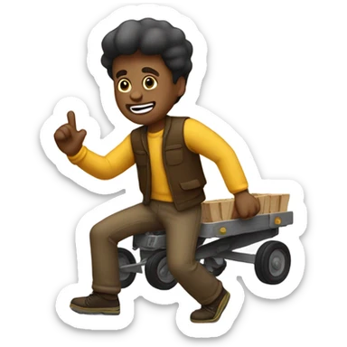Wagon with a guy hitting the nae nae sticker
