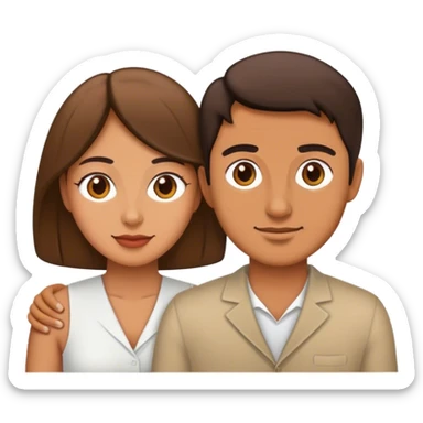 husband and wife sticker
