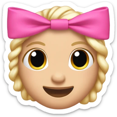 Pink airpodsmax with bows sticker