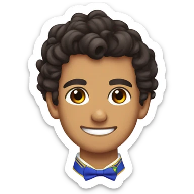 Lando Norris with a cute bow on  sticker