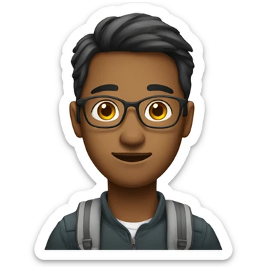 international student who lives in temporary flat in foreign country sticker