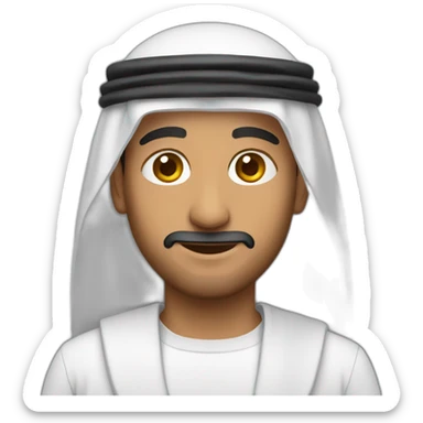 Arab wearing dishdasha sticker