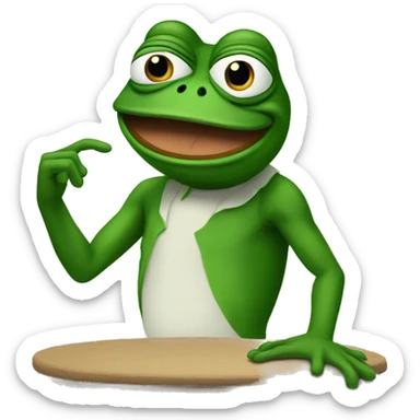 pepe the frog transforming  sticker