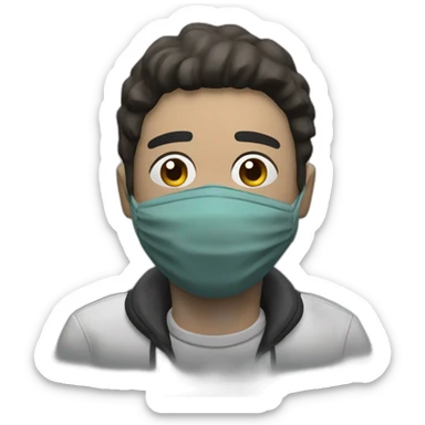 covid-19 sick person as the DayZ game character sticker