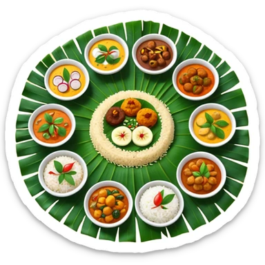 Kerala sadhya sticker