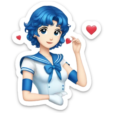 Sailor Mercury love sticker