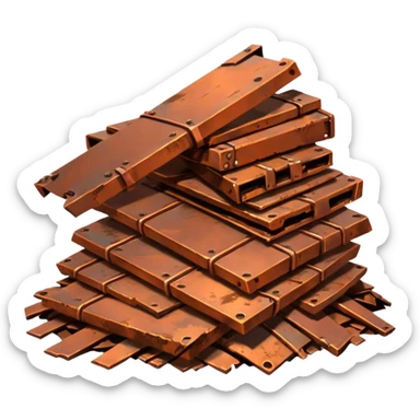 débrouillard ferraille cuivre  post apo survie loot gaming pas de personnage sticker