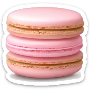 Light pink macaron sticker
