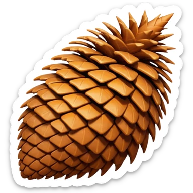 fir cone sticker