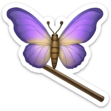 butterfly waving a magi wand sticker