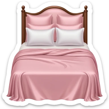Light pink silk bed sticker