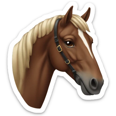 Rich elegant brown horse  sticker