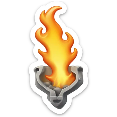 Un squelettes en feu  sticker