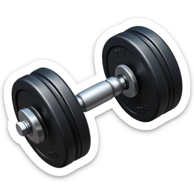 Peso de academia preto sticker