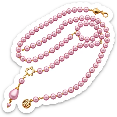 islam tasbih beads, girly colour sticker