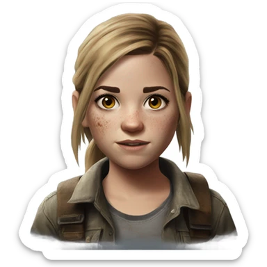 ellie williams from the last of us sticker