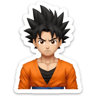 Goku character anime sticker