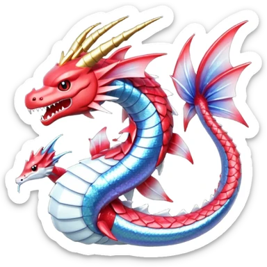 glitter pokemon gyarados sticker