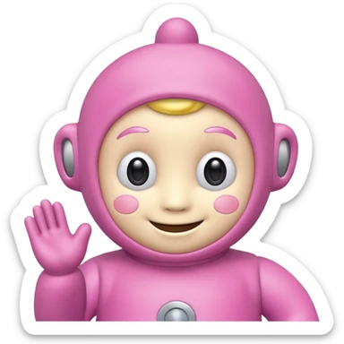 teletubby pink sticker