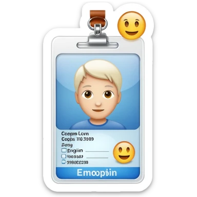 ID Card Scan sticker