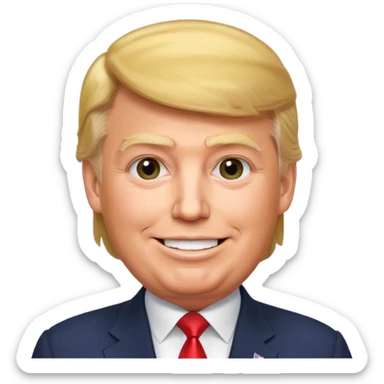 Trump  qui dit dans une bulle et qui di sticker