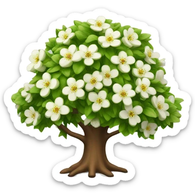 A blooming apple tree sticker