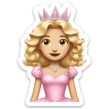 Glinda the good witch wearing pink  sticker