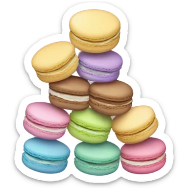 Pastel macaroons  sticker