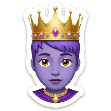 Purple royalty sticker