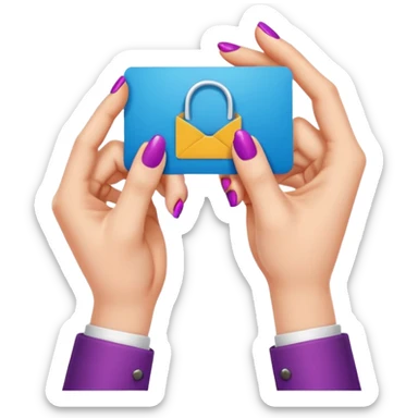 Uñas y negocio sticker