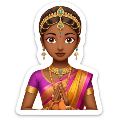 Bharatanatyam dancer sticker