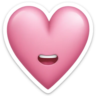 crea un corazón rosa palo  sticker
