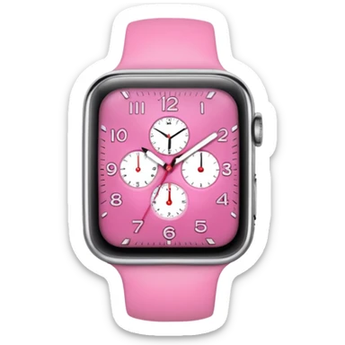 Reloj rosa sticker