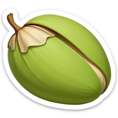 raw pistachio reverse colour sticker