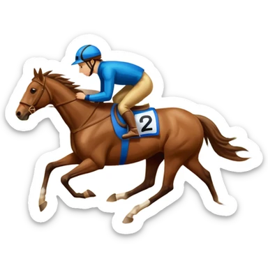 dirt Race track horse trace sticker
