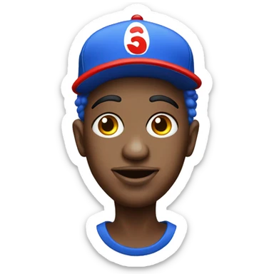  clown with maga red baseball cap sticker