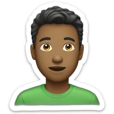 teenagers wearing a green tshirt sticker