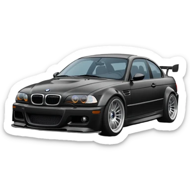 bmw m3 e46 drifting sticker