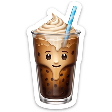 Iced coffee sticker
