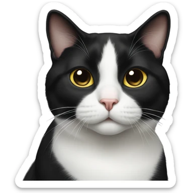 tuxedo cat sticker