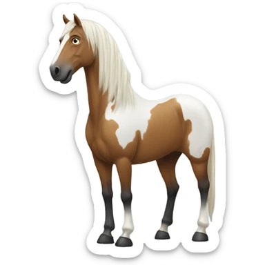 Create a really tall horse sticker