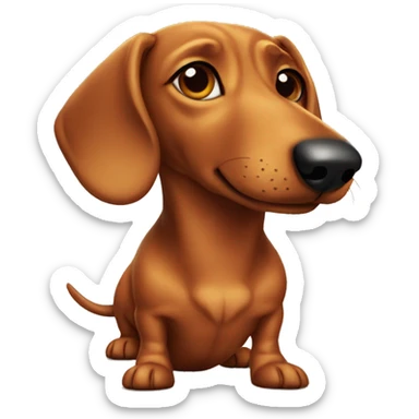 wiener dog  sticker
