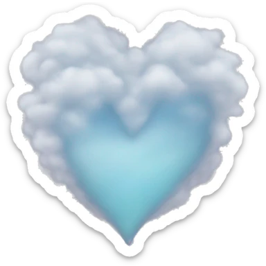 Mist aesthetic heart sticker