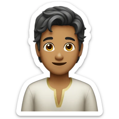 Boy wearing ghutra sticker