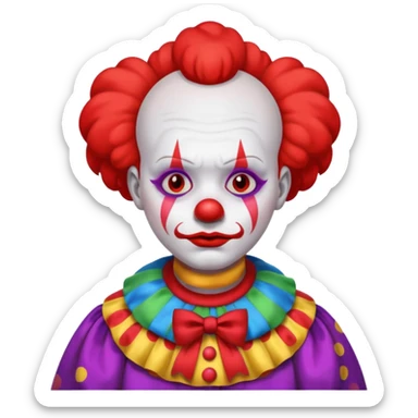 sad clowns sticker