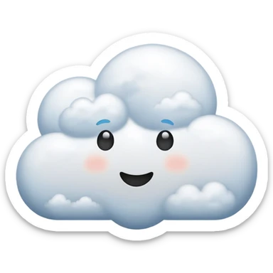Forma de Nube sticker